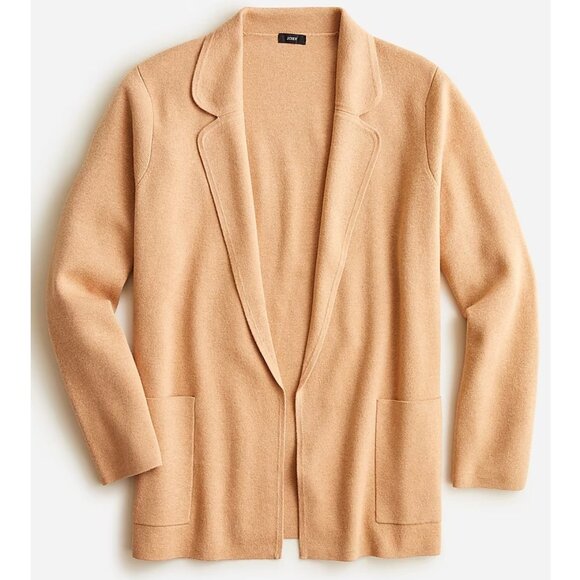 J. Crew Open-Front Eloise Sweater Blazer Cotton/Wool Blend, Size XS - Picture 1 of 16